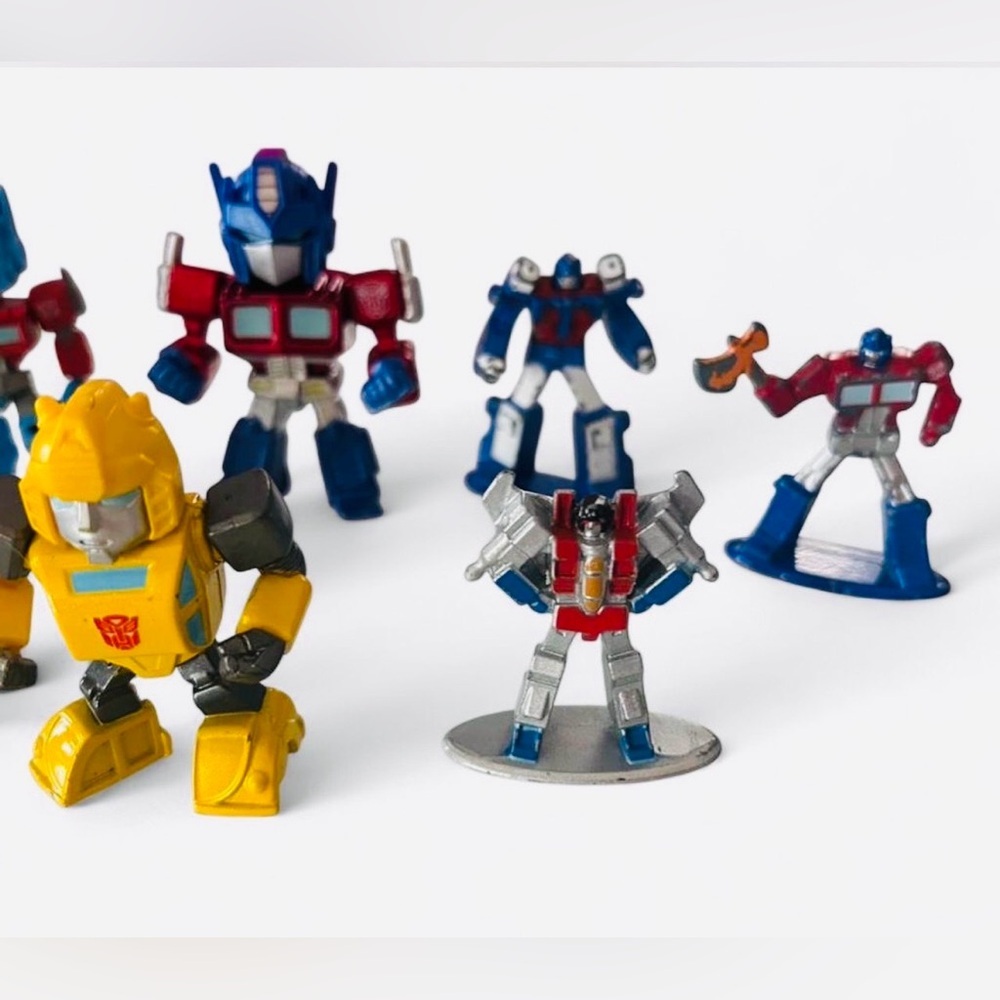 Transformers Mini Figure Lot Optimus Prime Bumblebee Starscream - Picture 2 of 3
